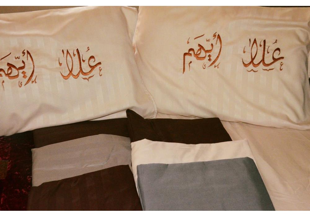 customized -Cool Linen King Size Bed Sheet Set - Beige Ivory - 3Piece -1 Fitted cover - 2 Pillow Cases